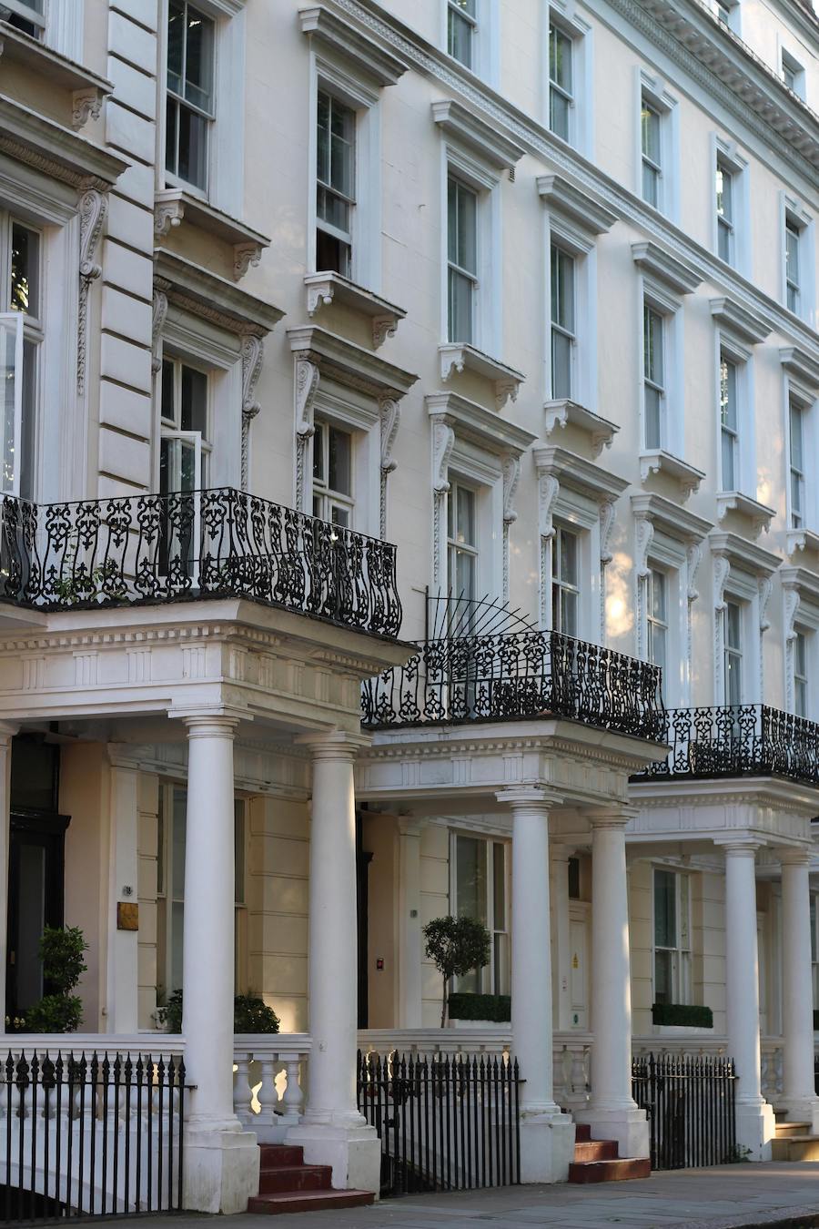Elegant residential buildings in Belgravia, London, representing a discreet setting for family office executive search services.