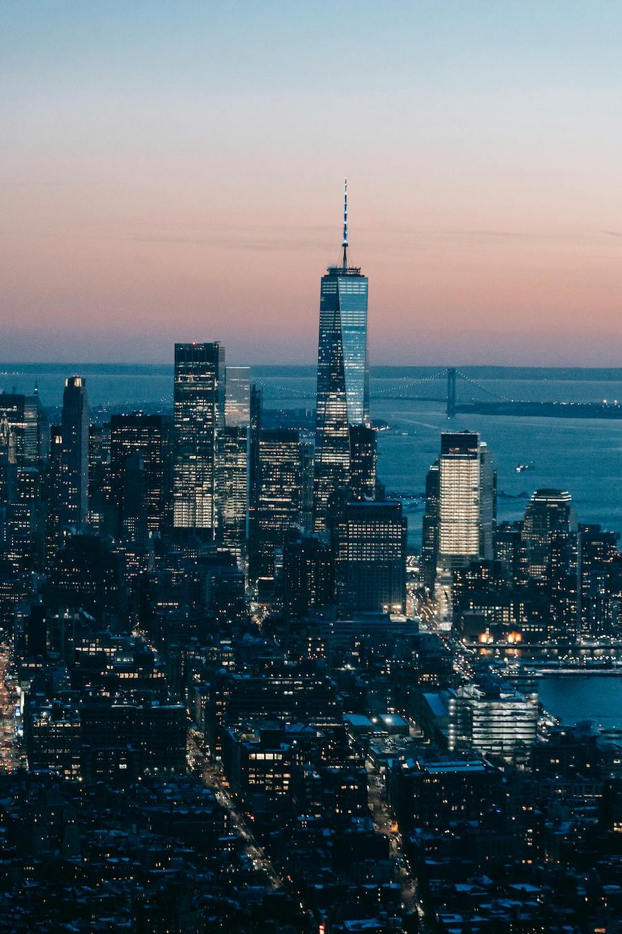 New York skyline at night representing global family office clients and financial hubs where family office clients are based.